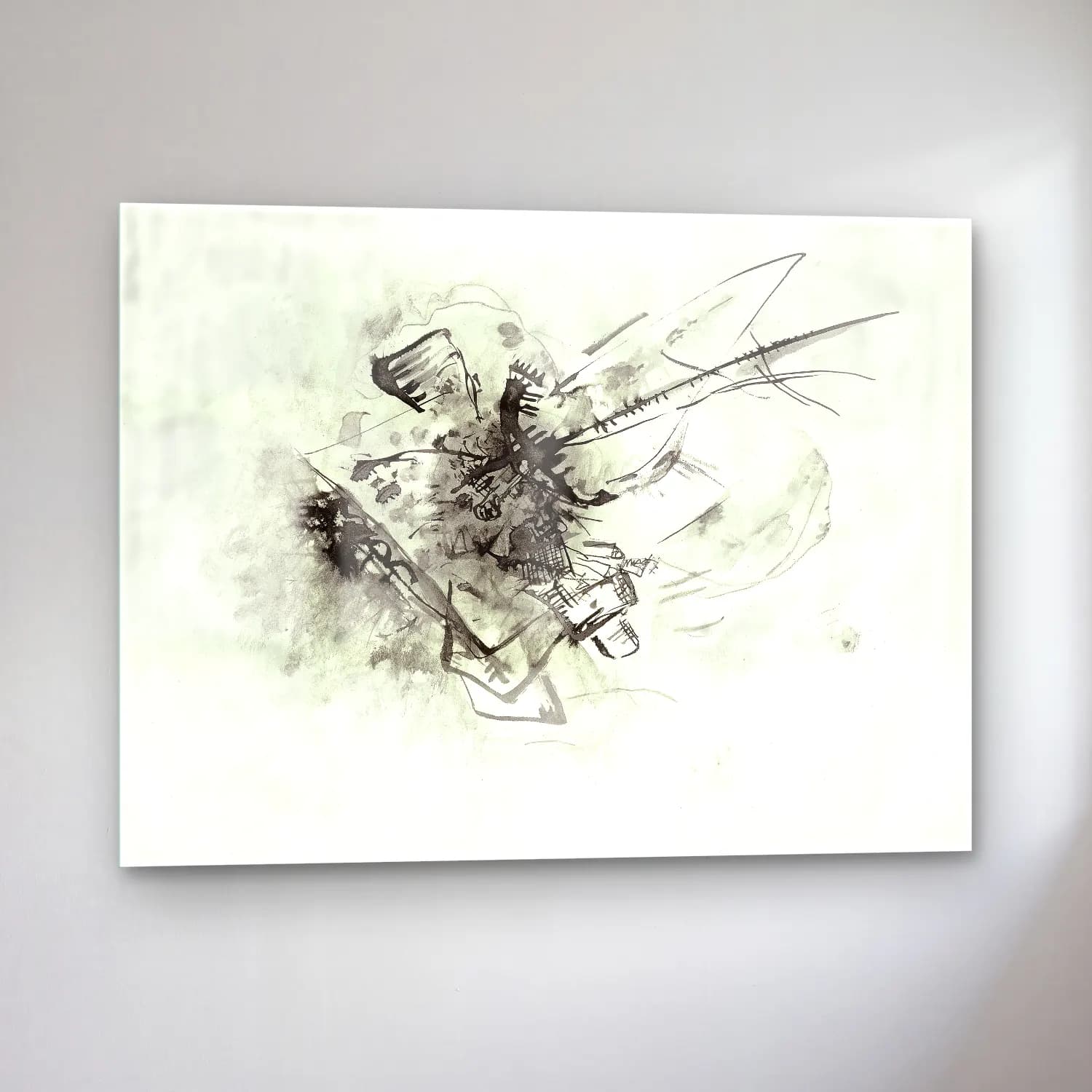 Wassily Kandinsky – Untitled cam tablo — sol açıdan görünüm