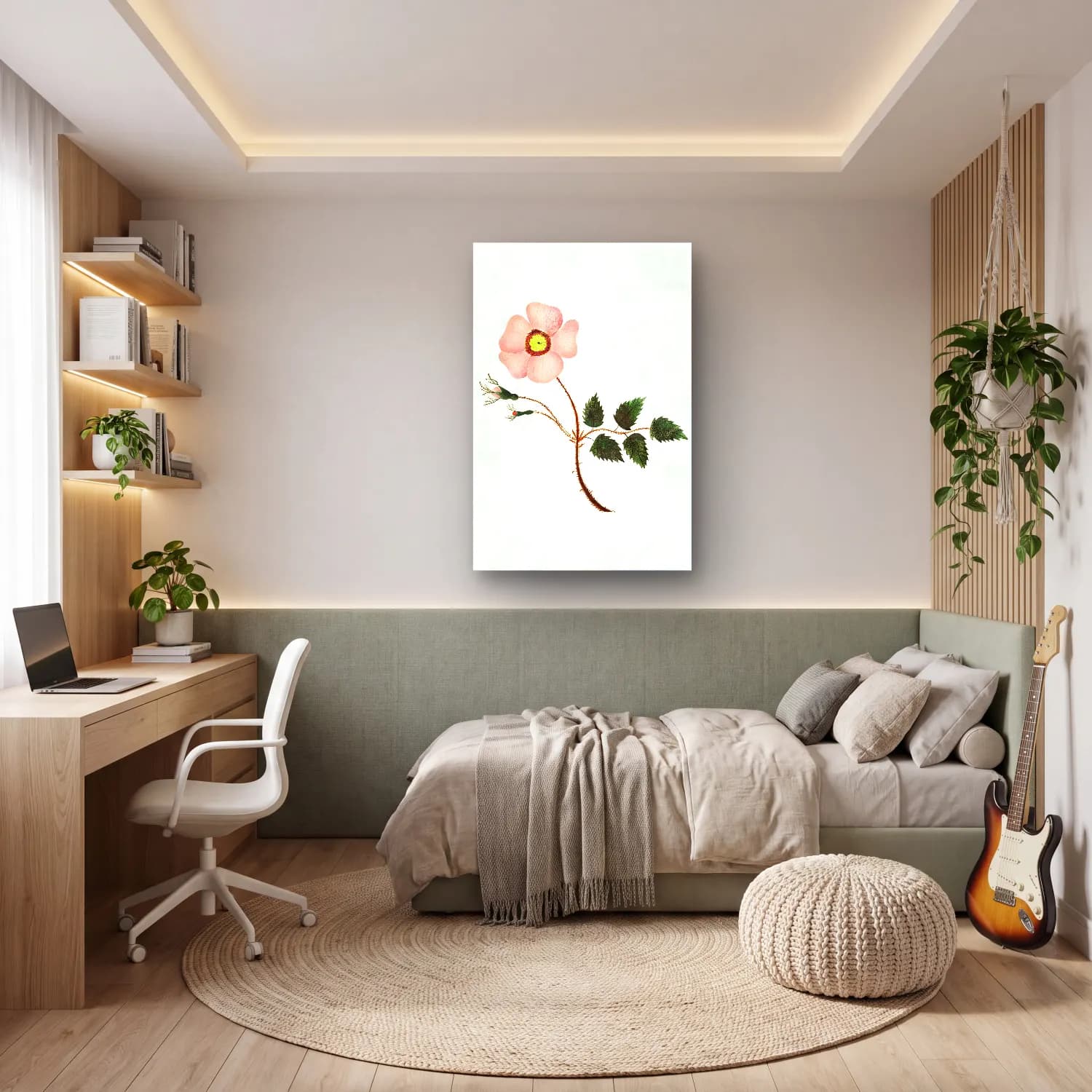 Mary Altha Nims – Wild Rose cam tablo — genç odasında