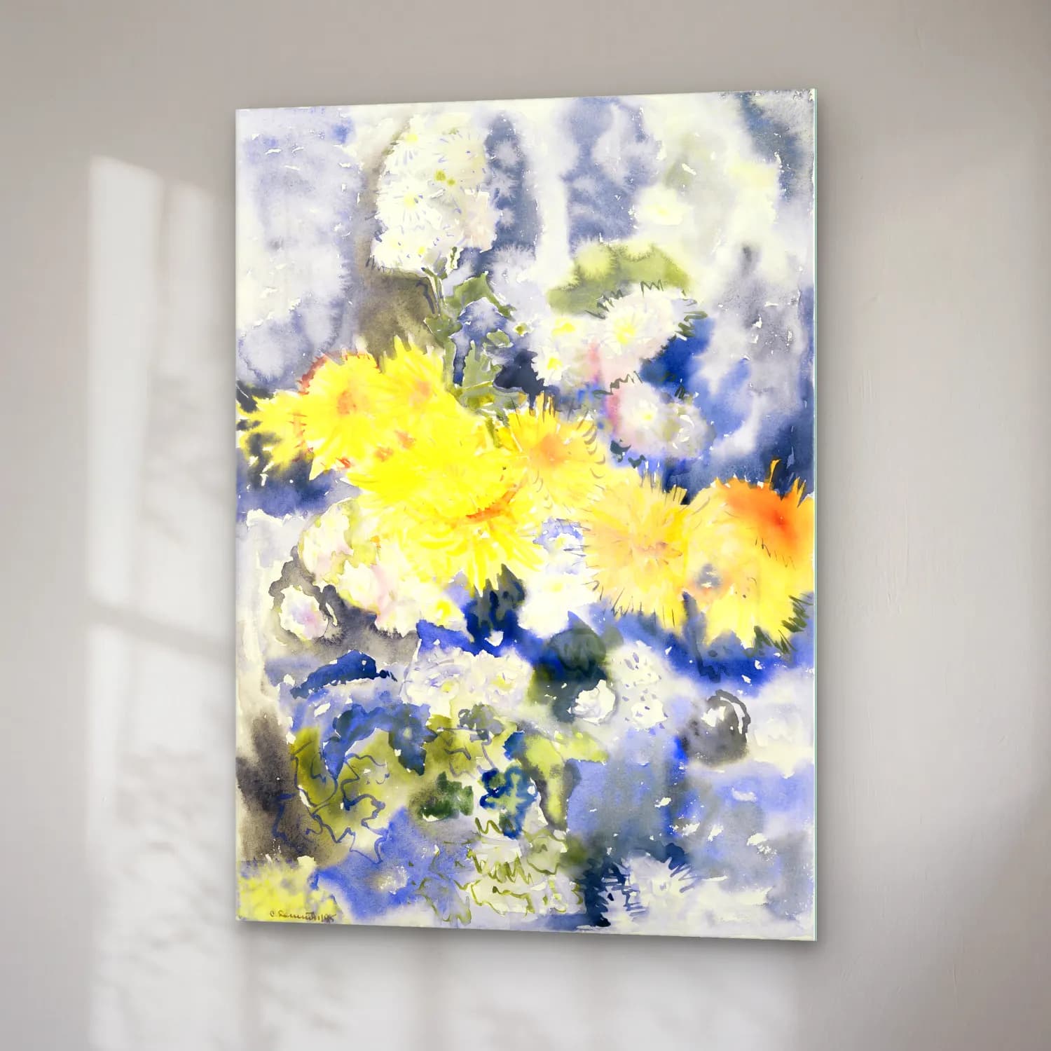 Charles Demuth – Yellow and Blue cam tablo — sağ açıdan görünüm