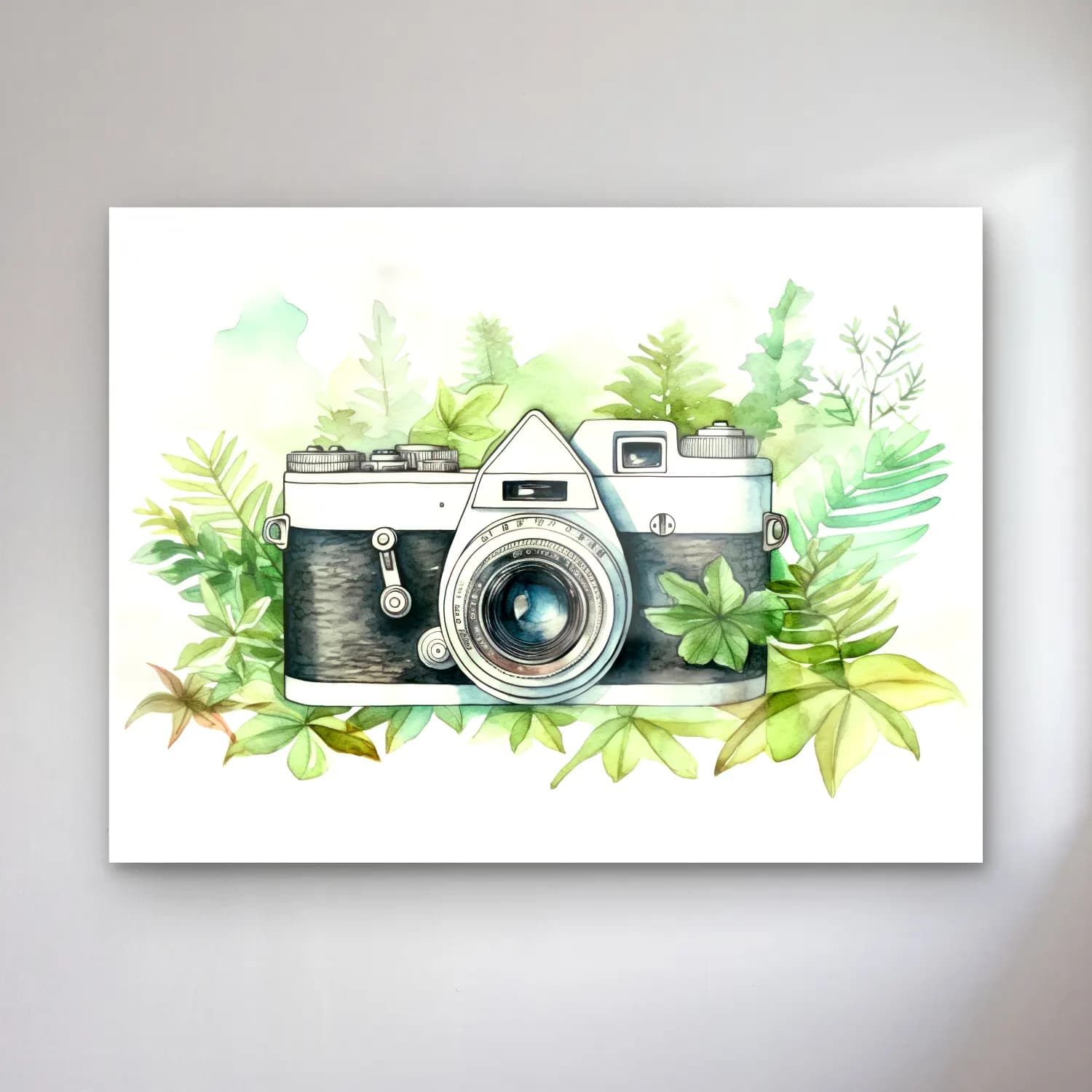 Vintage Fotoğraf Makinesi – Yeşil Tonlar cam tablo — Vintage Fotoğraf Makinesi – Yeşil Tonlar — vintage fotoğraf makinesi