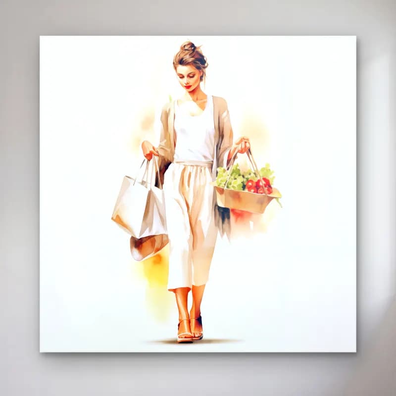 Suluboya Moda İllüstrasyonu cam tablo — Suluboya Moda İllüstrasyonu — suluboya moda i̇llüstrasyonu