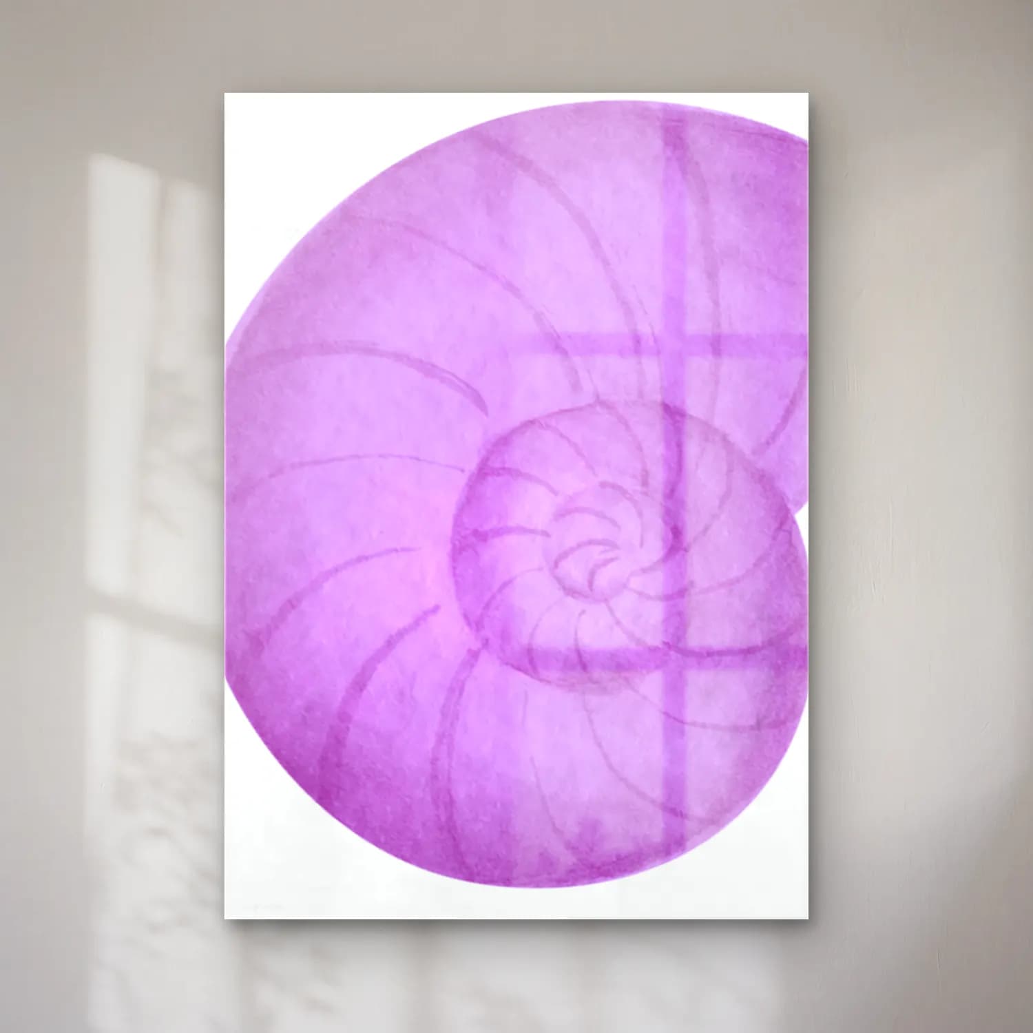 Pastel Deniz Kabukları No. 5 cam tablo — Pastel Deniz Kabukları No. 5 — pastel deniz kabukları
