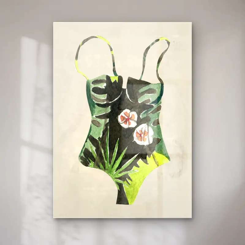 Boho Çiçek Deseni No. 22 cam tablo — Boho Çiçek Deseni No. 22 — boho çiçek deseni