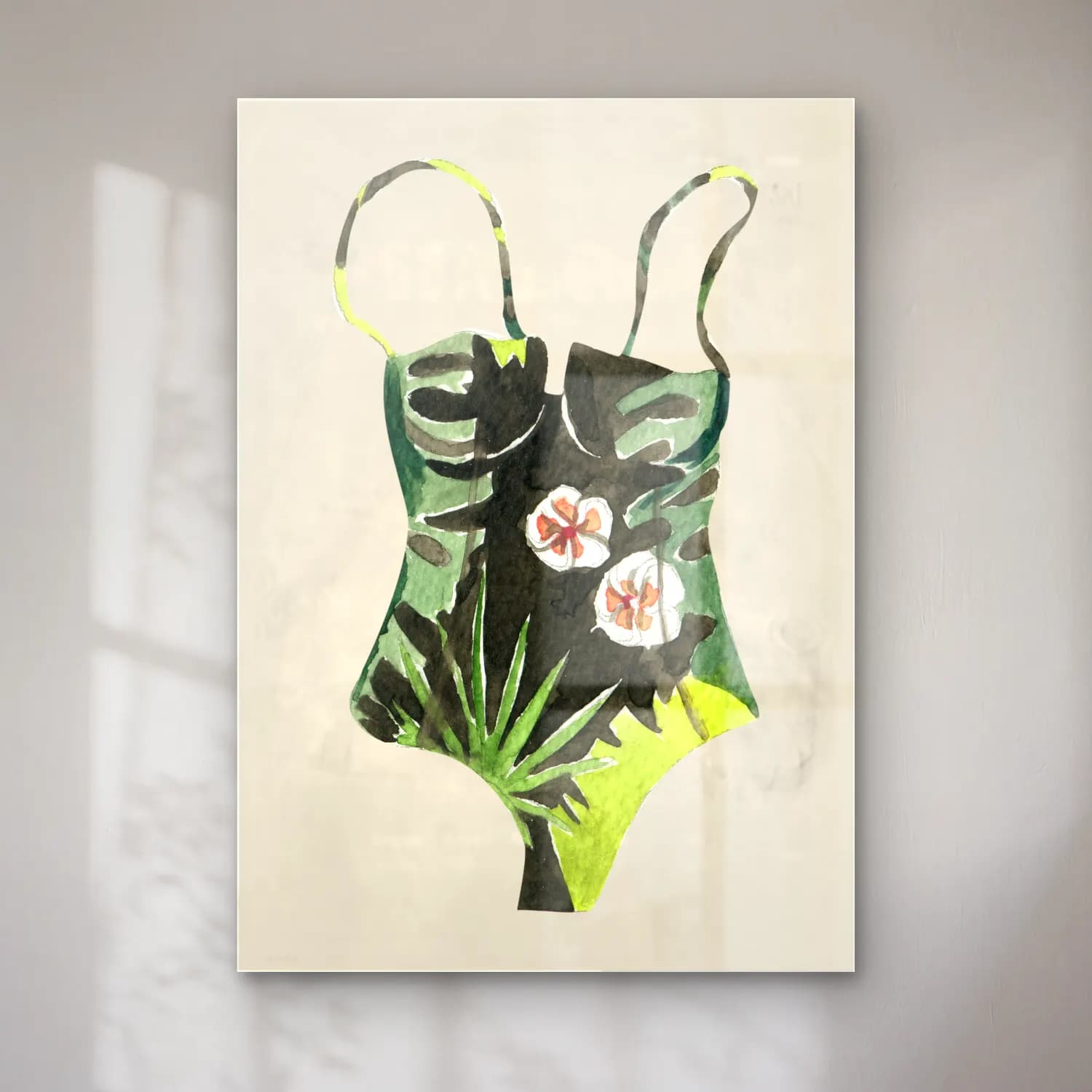 Boho Çiçek Deseni No. 22 cam tablo — Boho Çiçek Deseni No. 22 — boho çiçek deseni