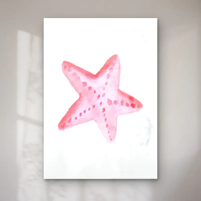 Suluboya Deniz Kabukları No. 35 cam tablo — Suluboya Deniz Kabukları No. 35 — suluboya deniz kabukları