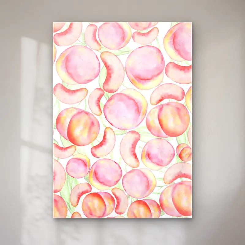 Pastel Kirazlar No. 8 cam tablo — Pastel Kirazlar No. 8 — pastel kirazlar