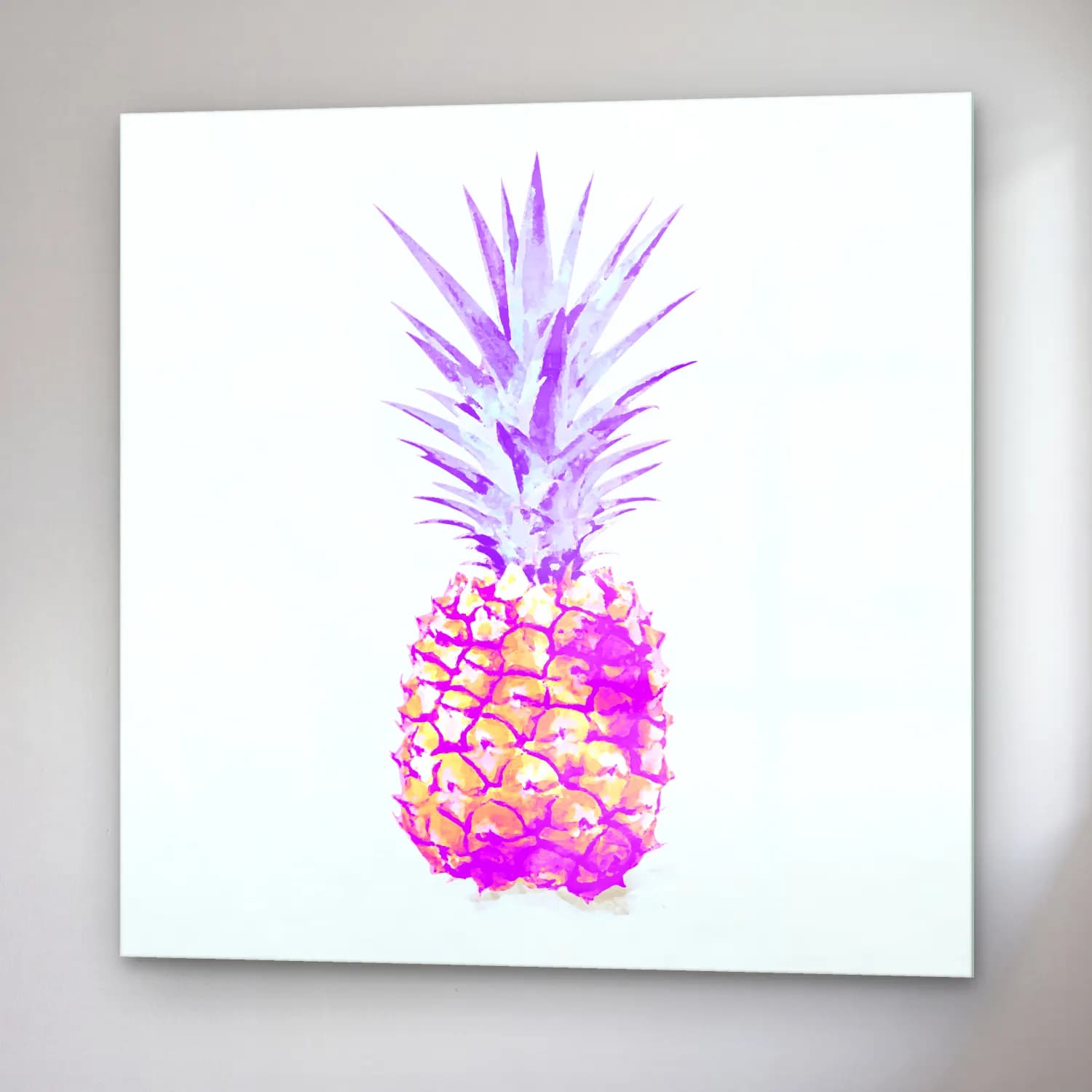 Pastel Meyveli Natürmort No. 6 cam tablo — sağ açıdan görünüm