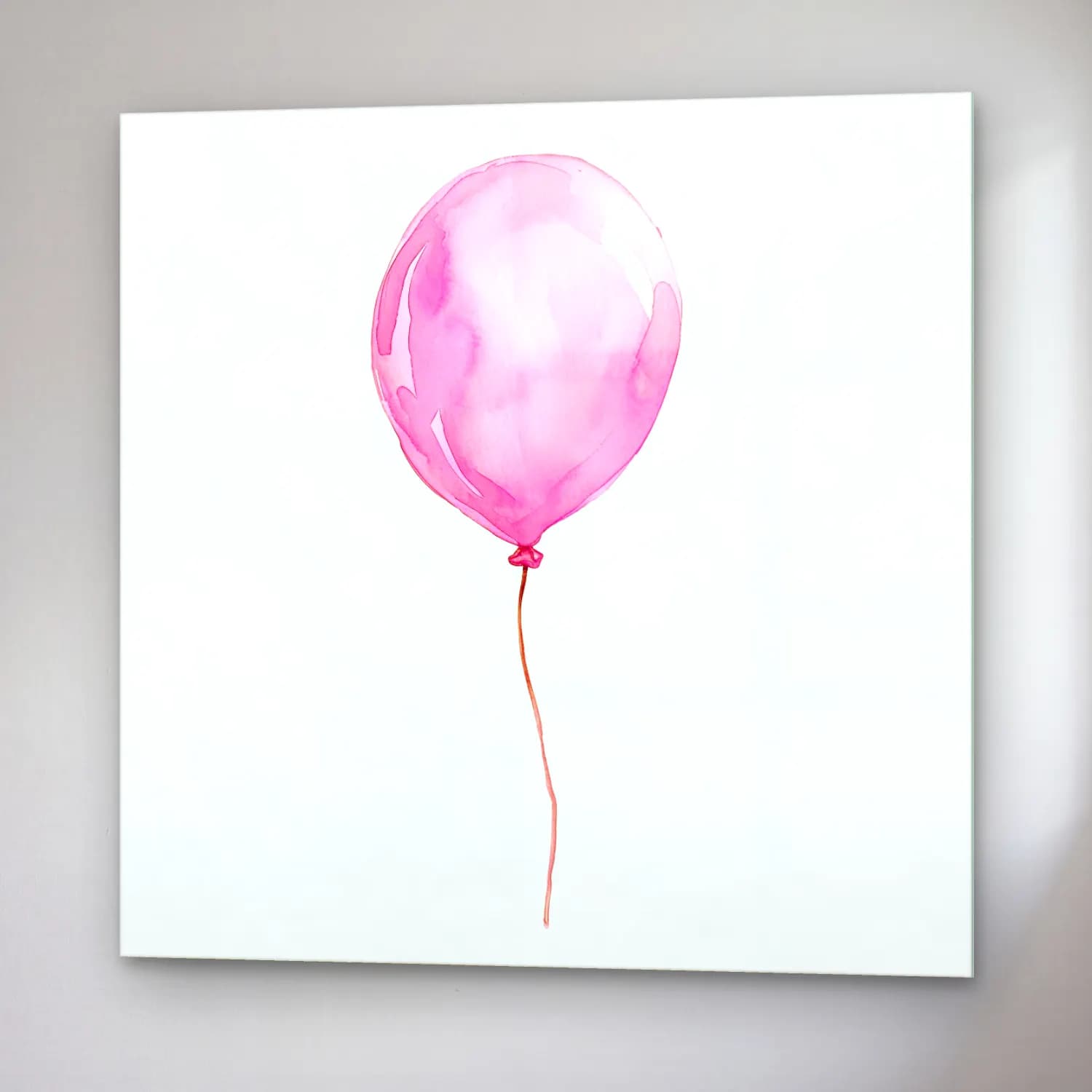 Suluboya Sıcak Hava Balonu No. 8 cam tablo — sağ açıdan görünüm