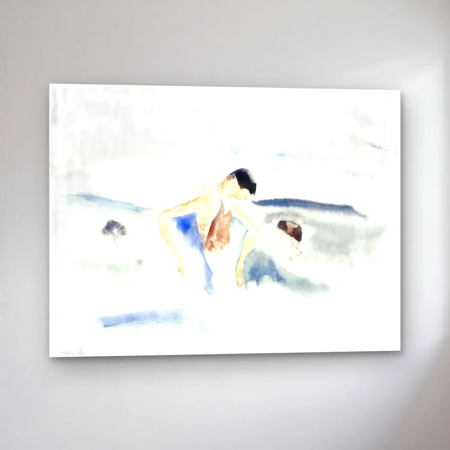 Charles Demuth – Three Figures in Water cam tablo — sol açıdan görünüm