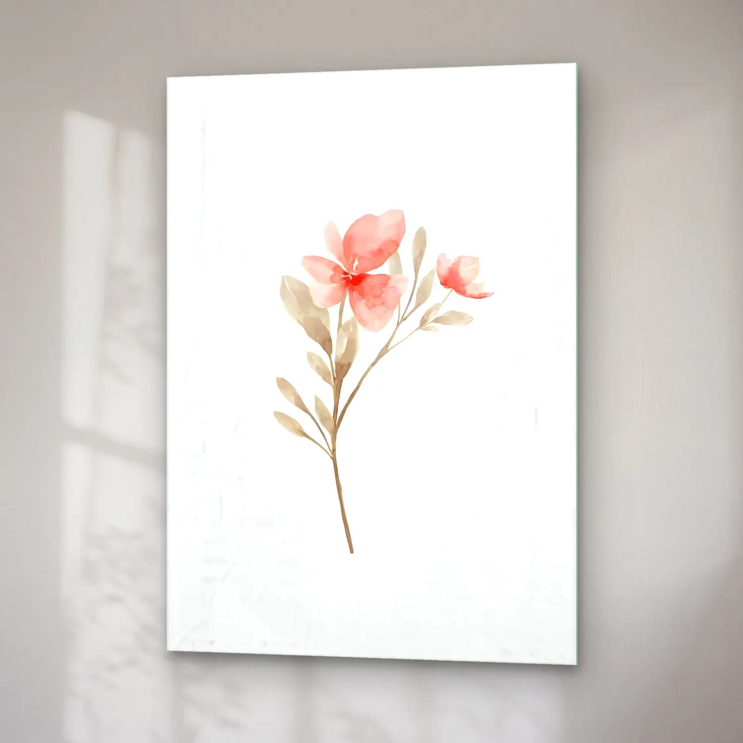 Suluboya Manolya No. 6 cam tablo — sağ açıdan görünüm