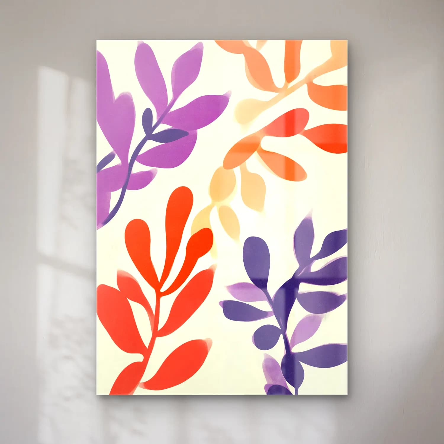 Boho Çiçek Deseni No. 37 cam tablo — Boho Çiçek Deseni No. 37 — boho çiçek deseni