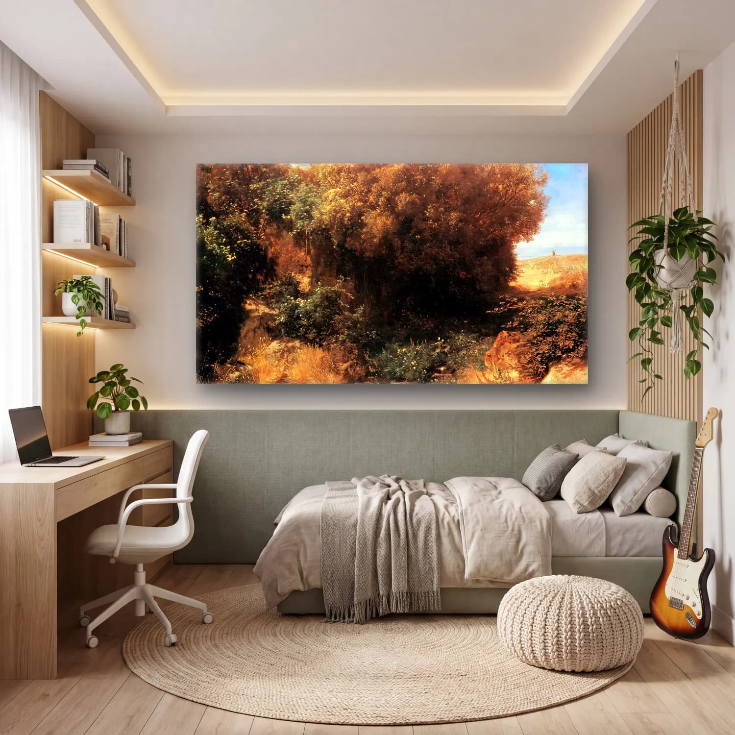 Arnold Böcklin – Campagna Landscape cam tablo — genç odasında