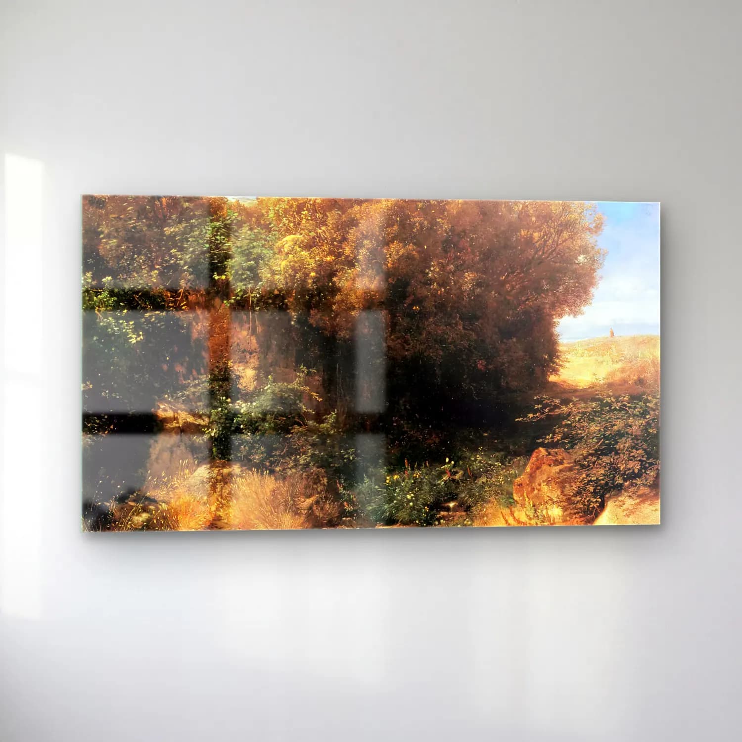 Arnold Böcklin – Campagna Landscape cam tablo — sol açıdan görünüm