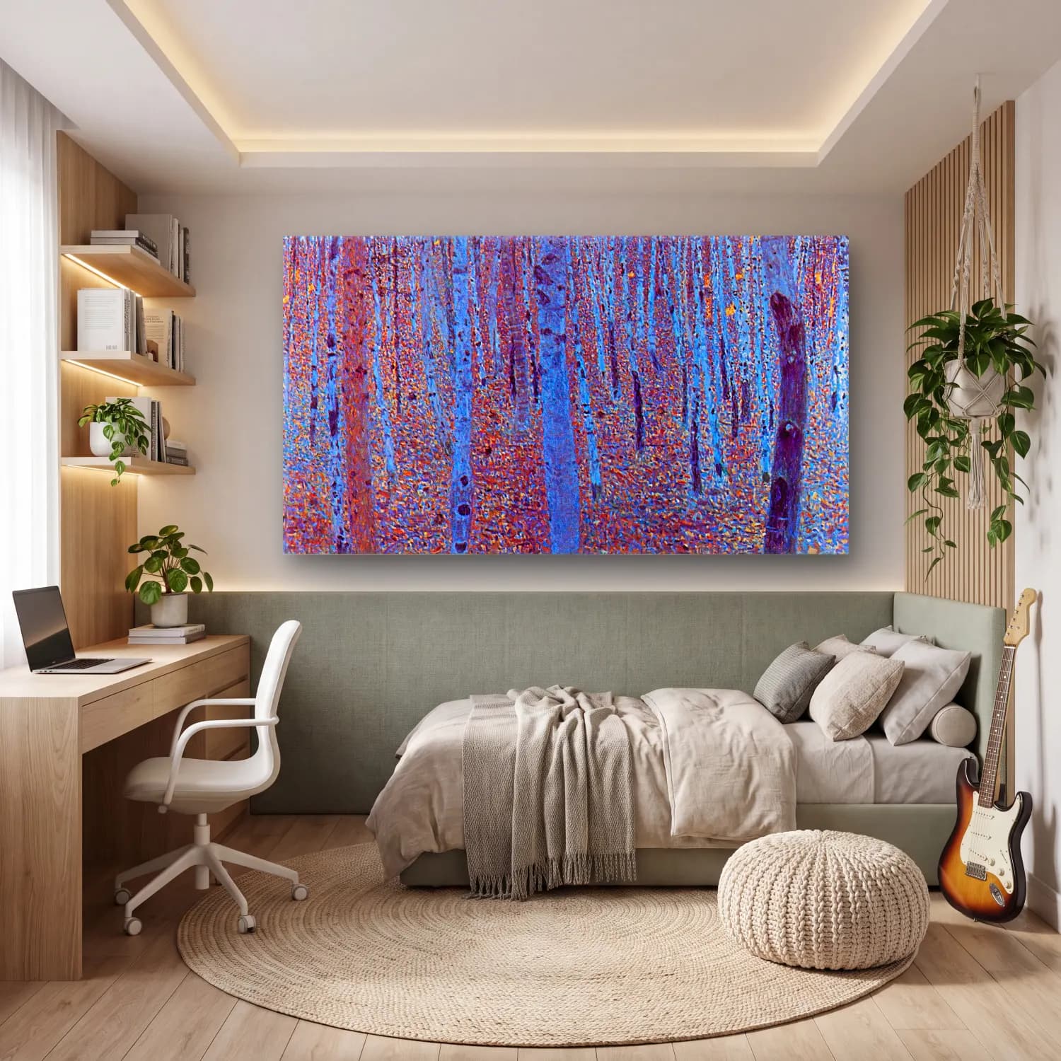 Gustav Klimt – Beech Forest cam tablo — genç odasında