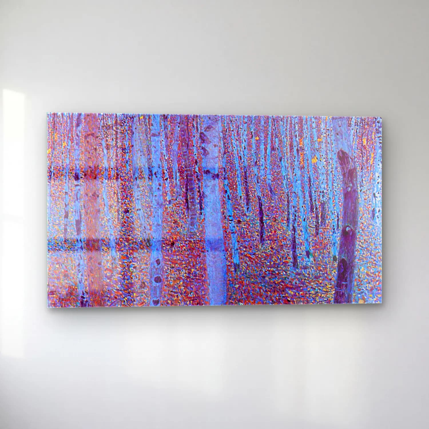Gustav Klimt – Beech Forest cam tablo — sol açıdan görünüm
