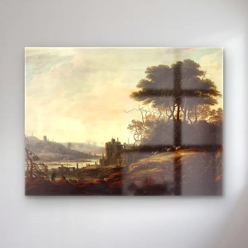 Abraham Bloemaert – Landscape cam tablo — Abraham Bloemaert – Landscape — yağlı boya şato