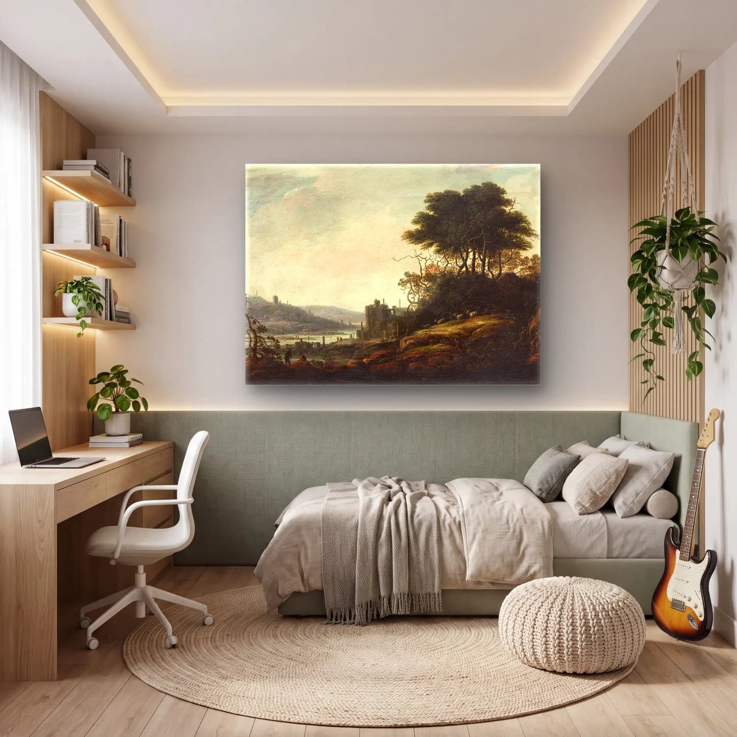 Abraham Bloemaert – Landscape cam tablo — genç odasında