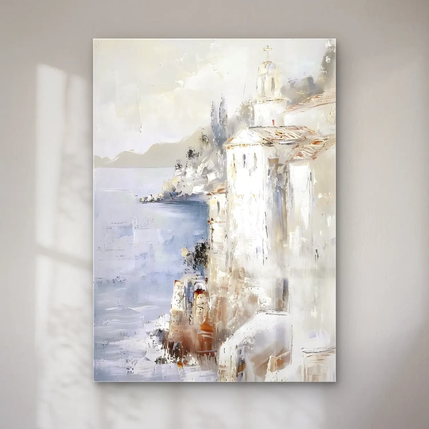 Yağlı Boya Yunan Adası No. 2 cam tablo — Yağlı Boya Yunan Adası No. 2 — yağlı boya yunan adası