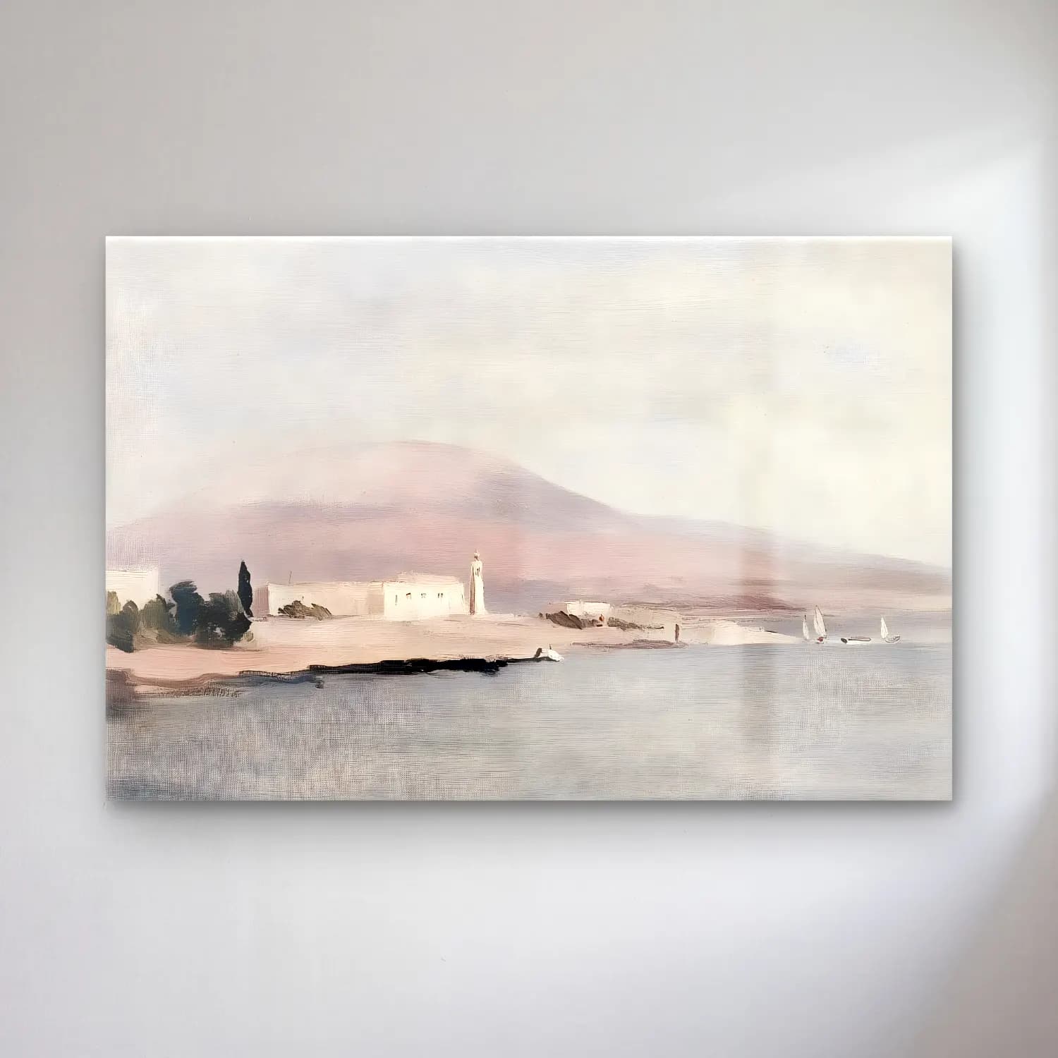 Yağlı Boya Yunan Adası No. 4 cam tablo — Yağlı Boya Yunan Adası No. 4 — yağlı boya yunan adası