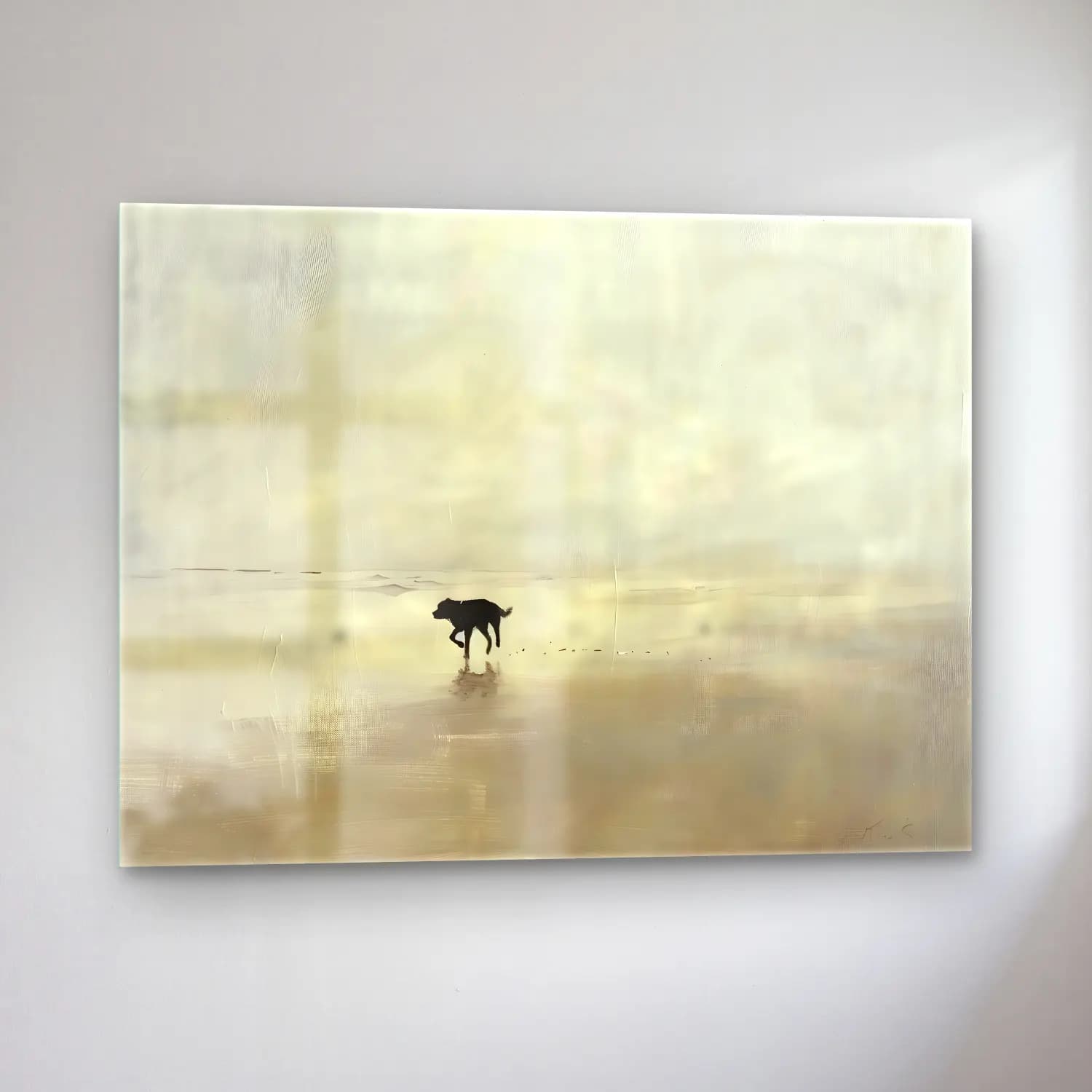 Empresyonist Köpek No. 3 cam tablo — sol açıdan görünüm