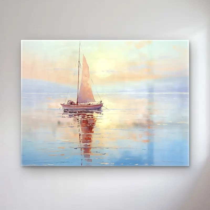 Yağlı Boya Yelkenliler No. 23 cam tablo — Yağlı Boya Yelkenliler No. 23 — yağlı boya yelkenliler
