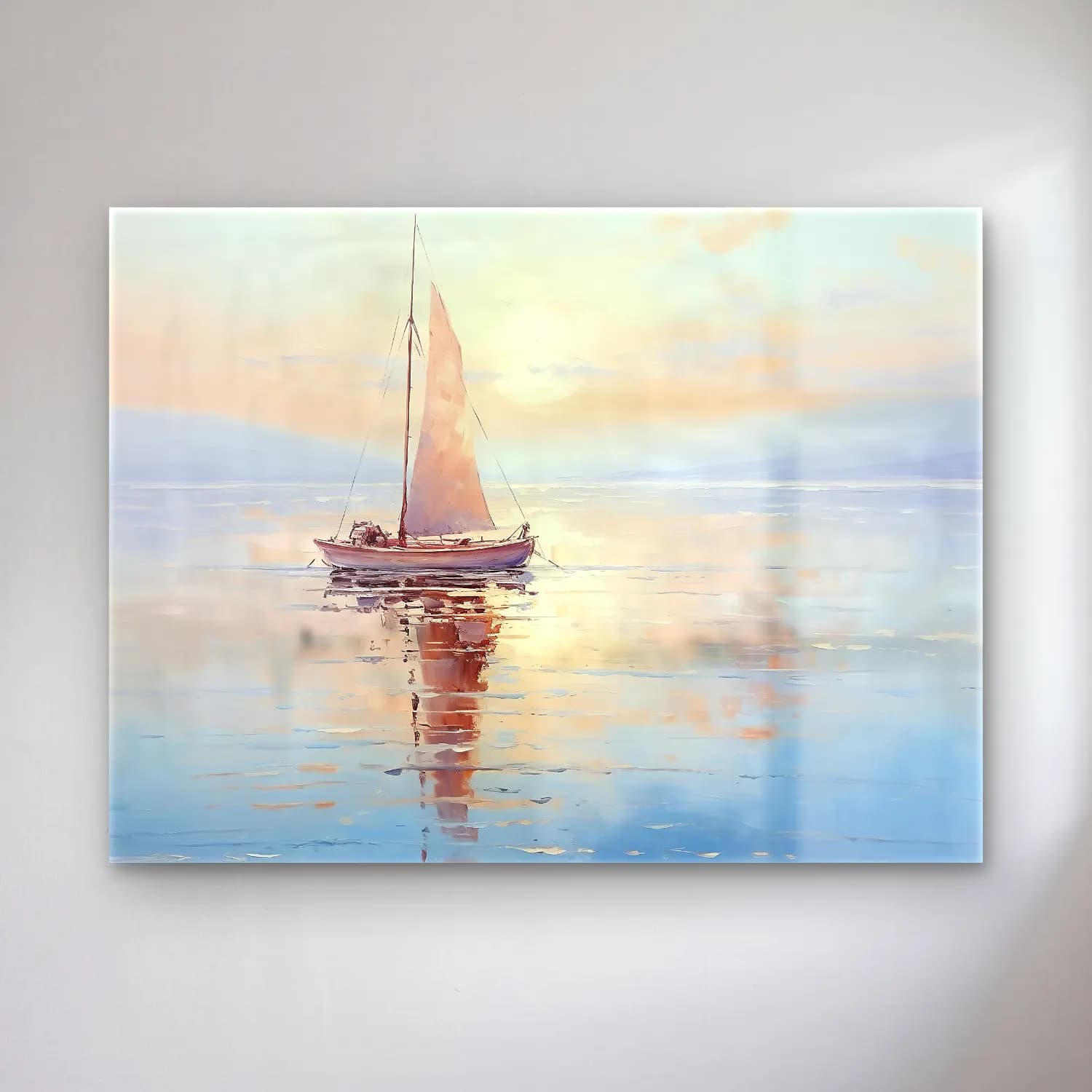 Yağlı Boya Yelkenliler No. 23 cam tablo — Yağlı Boya Yelkenliler No. 23 — yağlı boya yelkenliler