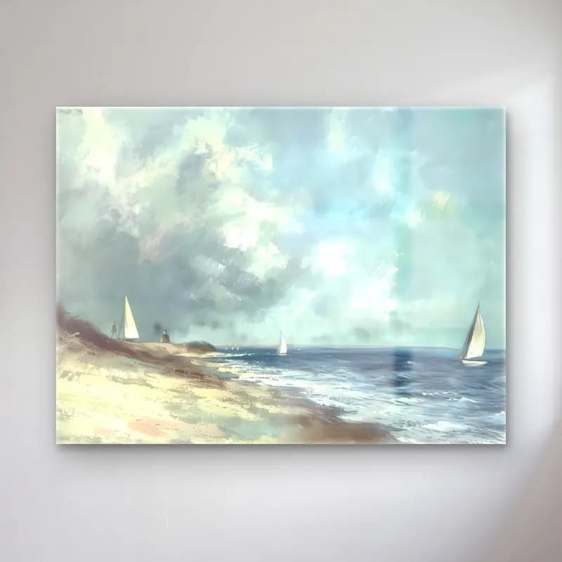 Empresyonist Yelkenliler No. 12 cam tablo — Empresyonist Yelkenliler No. 12 — empresyonist yelkenliler