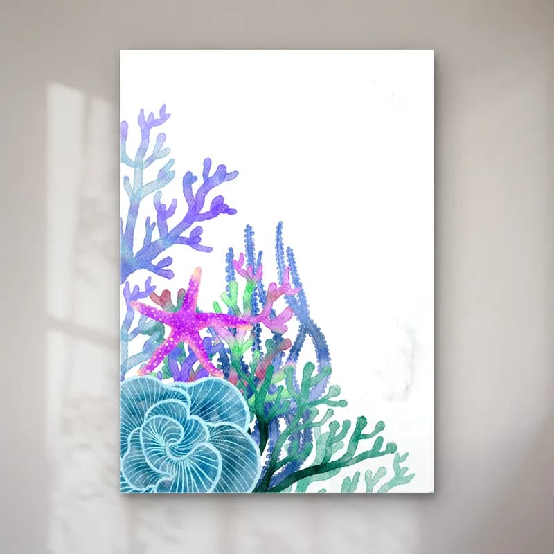 Suluboya Çiçek Deseni – Pembe Tonlar cam tablo — Suluboya Çiçek Deseni – Pembe Tonlar — suluboya çiçek deseni