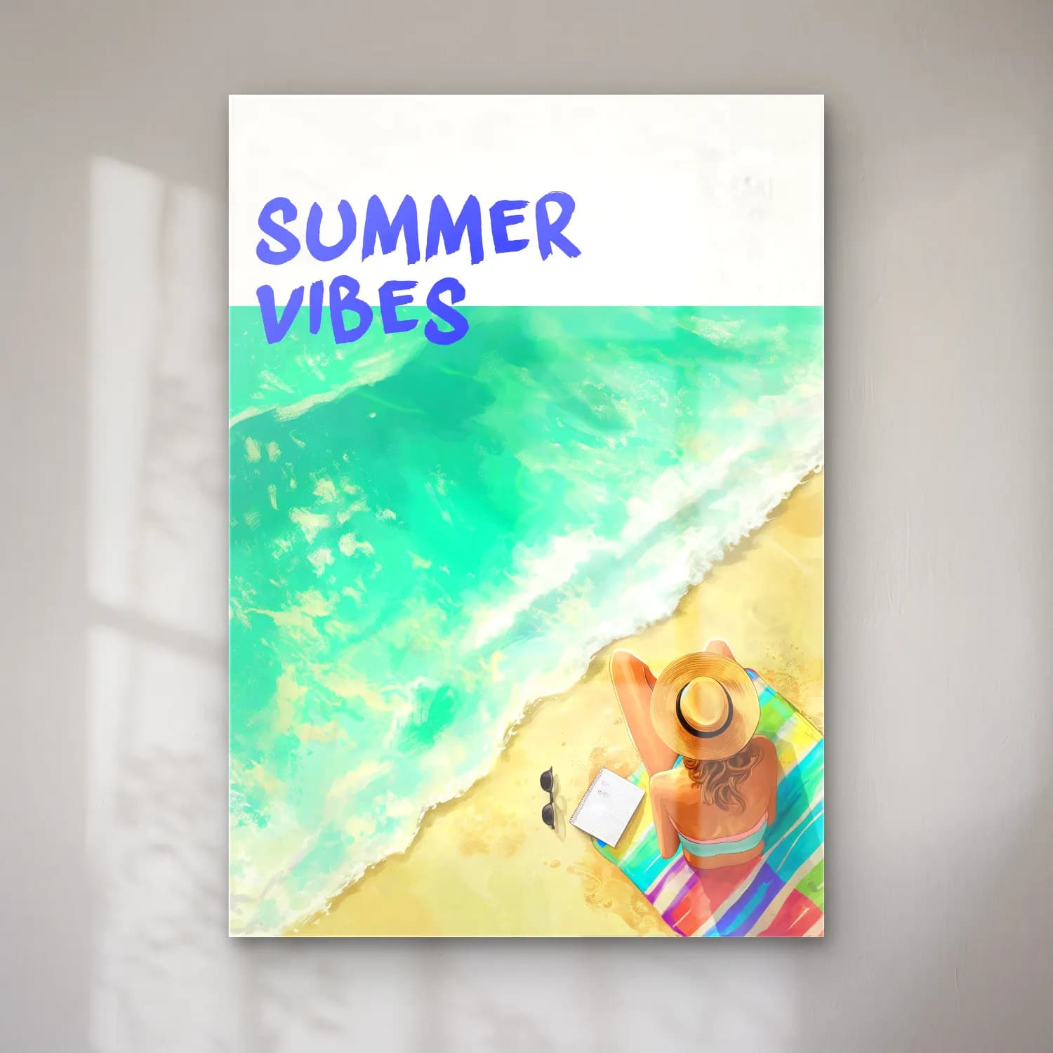 Boho Plaj Şemsiyeleri cam tablo — Boho Plaj Şemsiyeleri — boho plaj şemsiyeleri