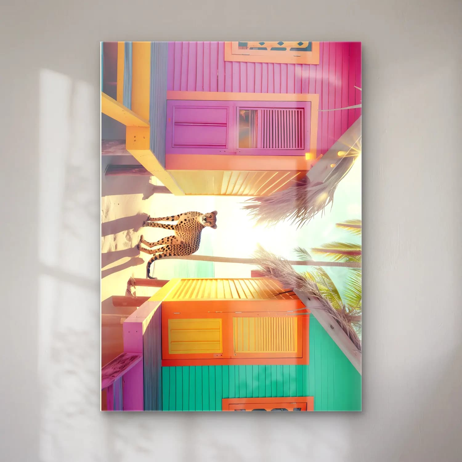 Maksimalist Leopar No. 19 cam tablo — Maksimalist Leopar No. 19 — maksimalist leopar