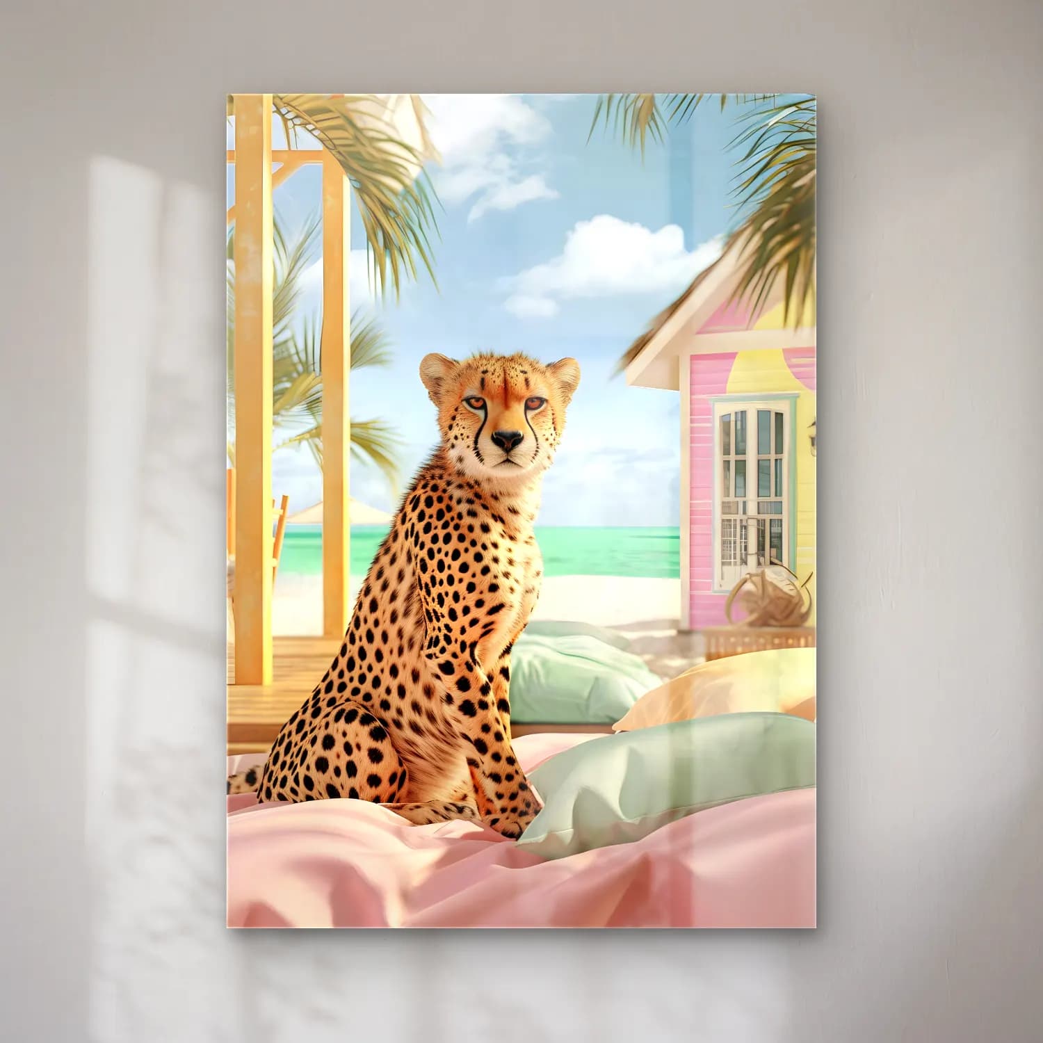 Pastel Leopar – Pastel Tonlar cam tablo — Pastel Leopar – Pastel Tonlar — pastel leopar