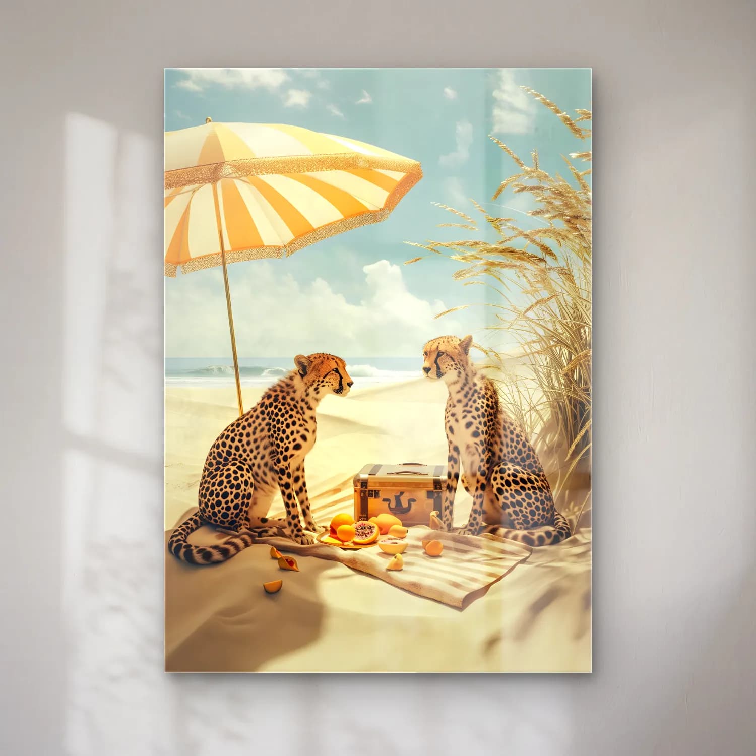 Yağlı Boya Leopar No. 7 cam tablo — Yağlı Boya Leopar No. 7 — yağlı boya leopar