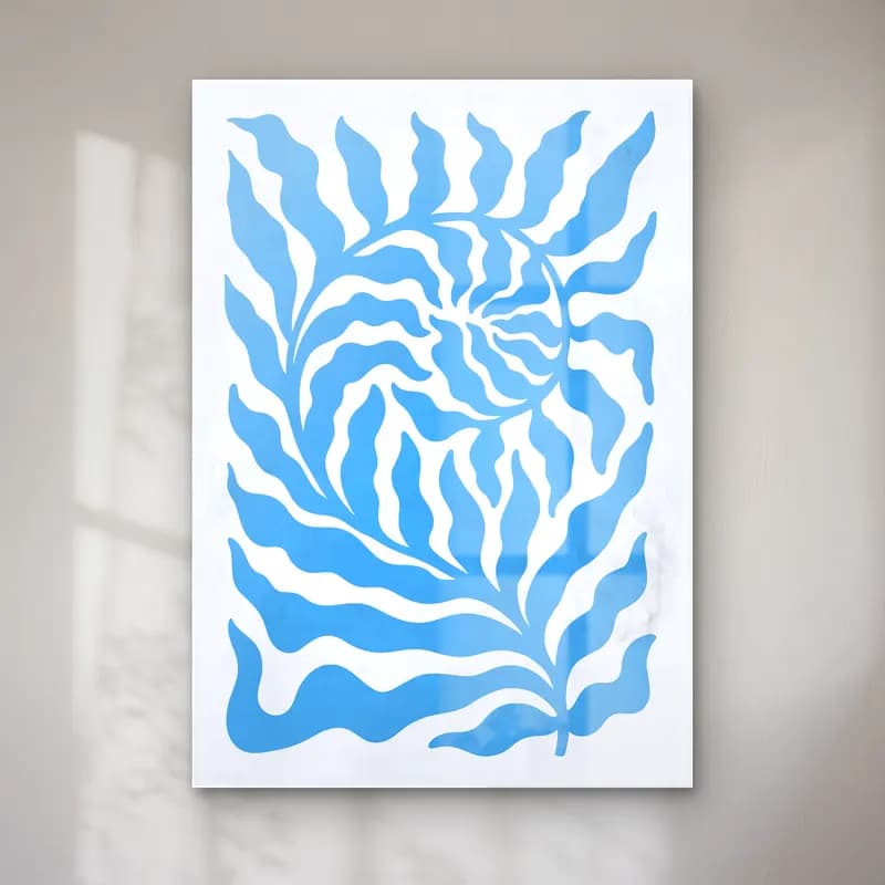 Boho Çiçek Deseni No. 13 cam tablo — Boho Çiçek Deseni No. 13 — boho çiçek deseni