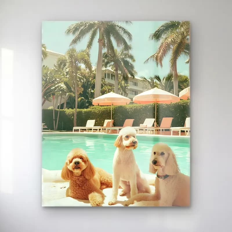 Pastel Köpek No. 3 cam tablo — Pastel Köpek No. 3 — pastel köpek
