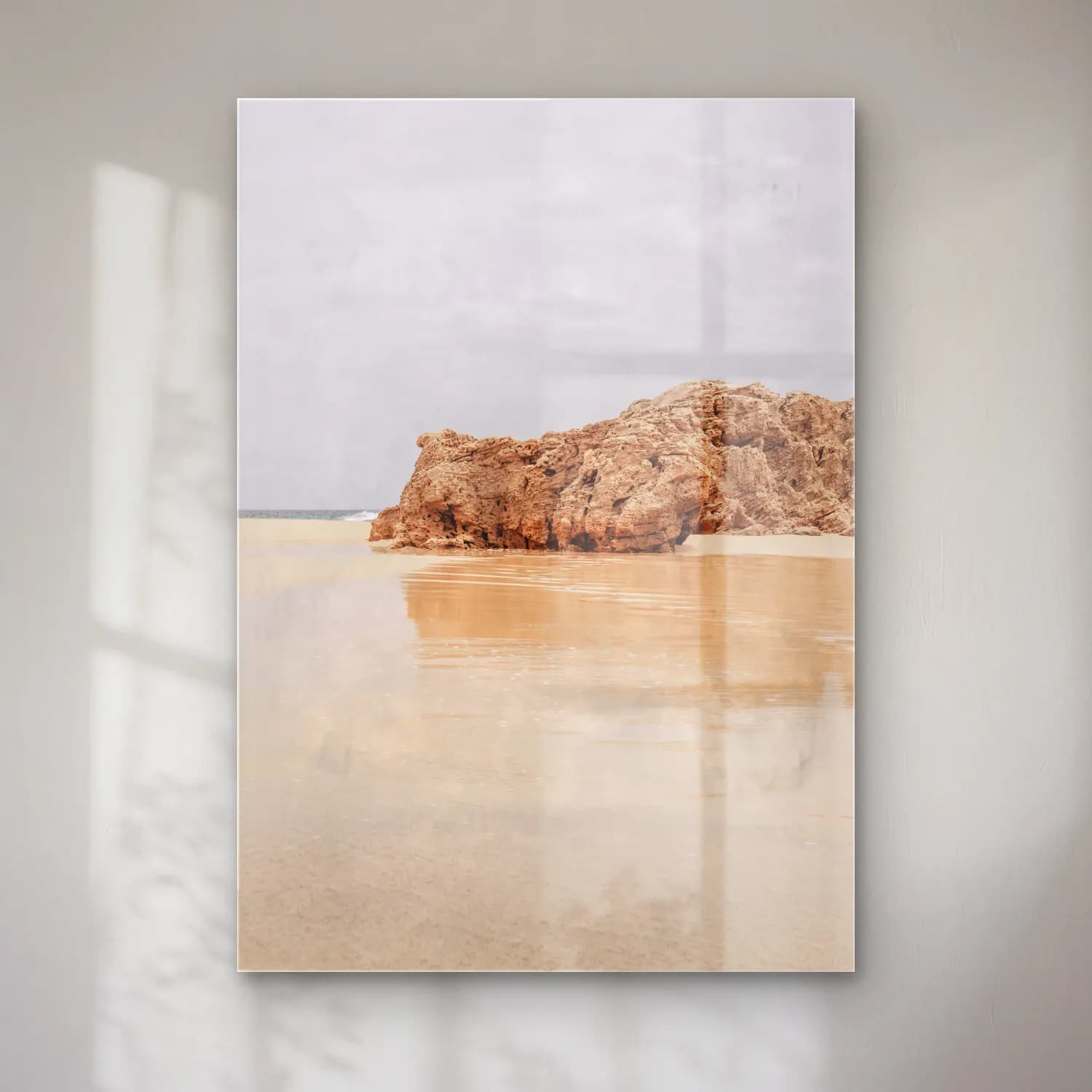 Pastel Dalgalı Sahil No. 10 cam tablo — Pastel Dalgalı Sahil No. 10 — pastel dalgalı sahil
