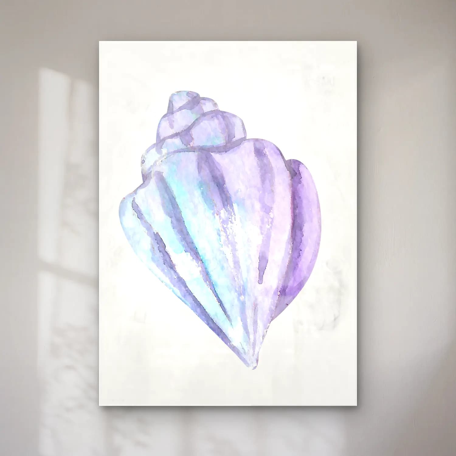 Pastel Deniz Kabukları No. 21 cam tablo — Pastel Deniz Kabukları No. 21 — pastel deniz kabukları