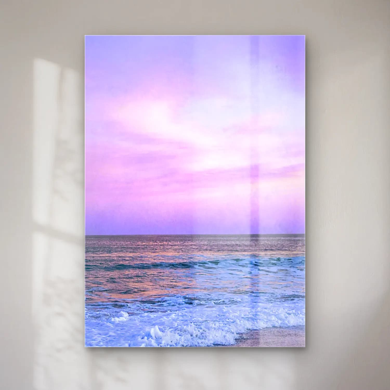 Pastel Sakin Deniz Ufku No. 5 cam tablo — Pastel Sakin Deniz Ufku No. 5 — pastel sakin deniz ufku