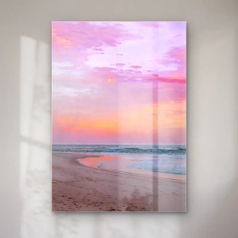 Pastel Gün Batımı Gökyüzü No. 6 cam tablo — Pastel Gün Batımı Gökyüzü No. 6 — pastel gün batımı gökyüzü