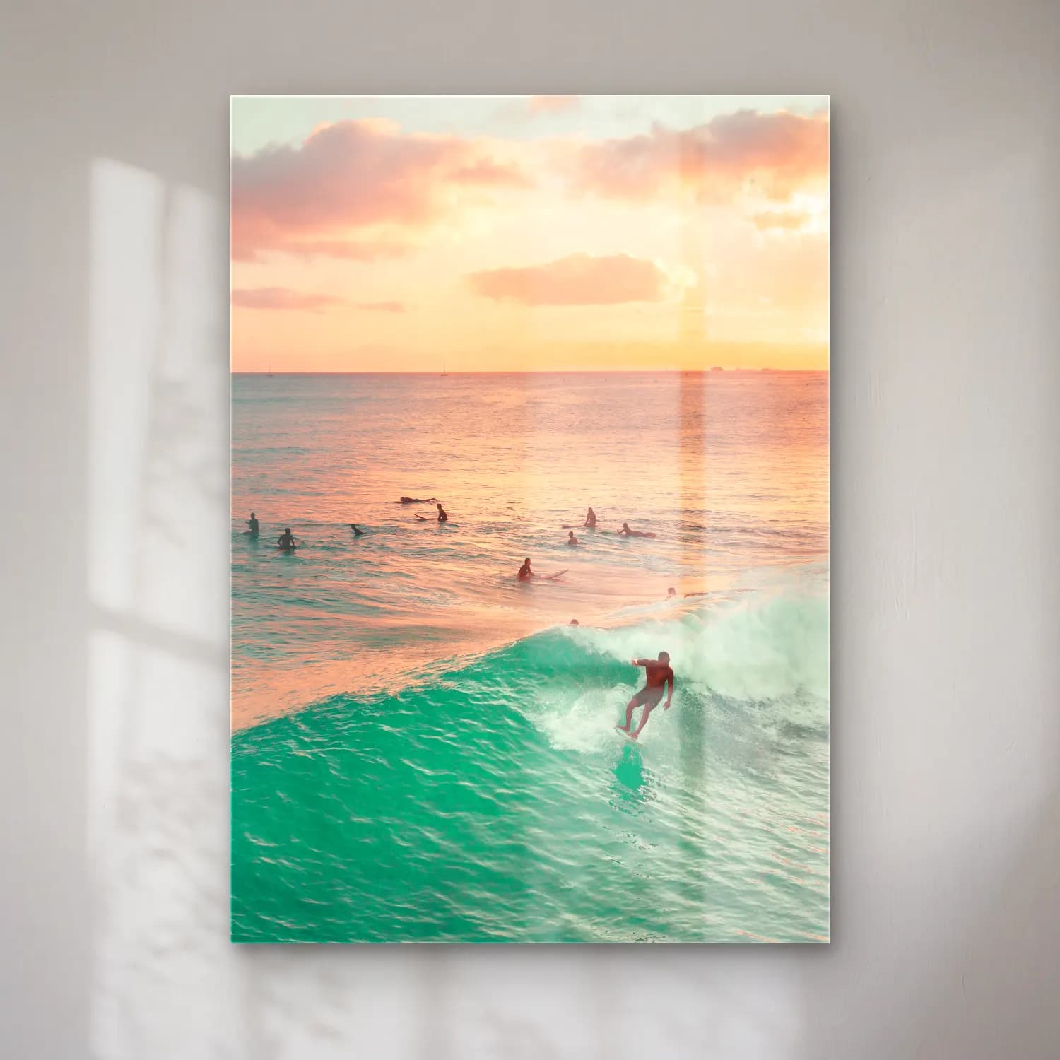 Pastel Sahilde İnsanlar No. 8 cam tablo — Pastel Sahilde İnsanlar No. 8 — pastel sahilde i̇nsanlar