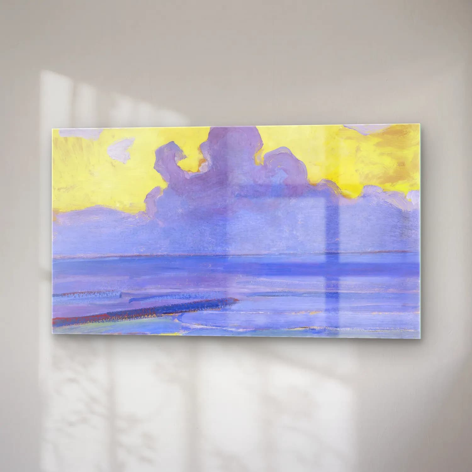 Piet Mondrian – By the Sea cam tablo — sağ açıdan görünüm