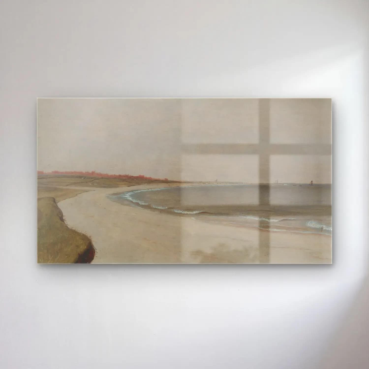 Yağlı Boya Dalgalı Sahil No. 37 cam tablo — Yağlı Boya Dalgalı Sahil No. 37 — yağlı boya dalgalı sahil