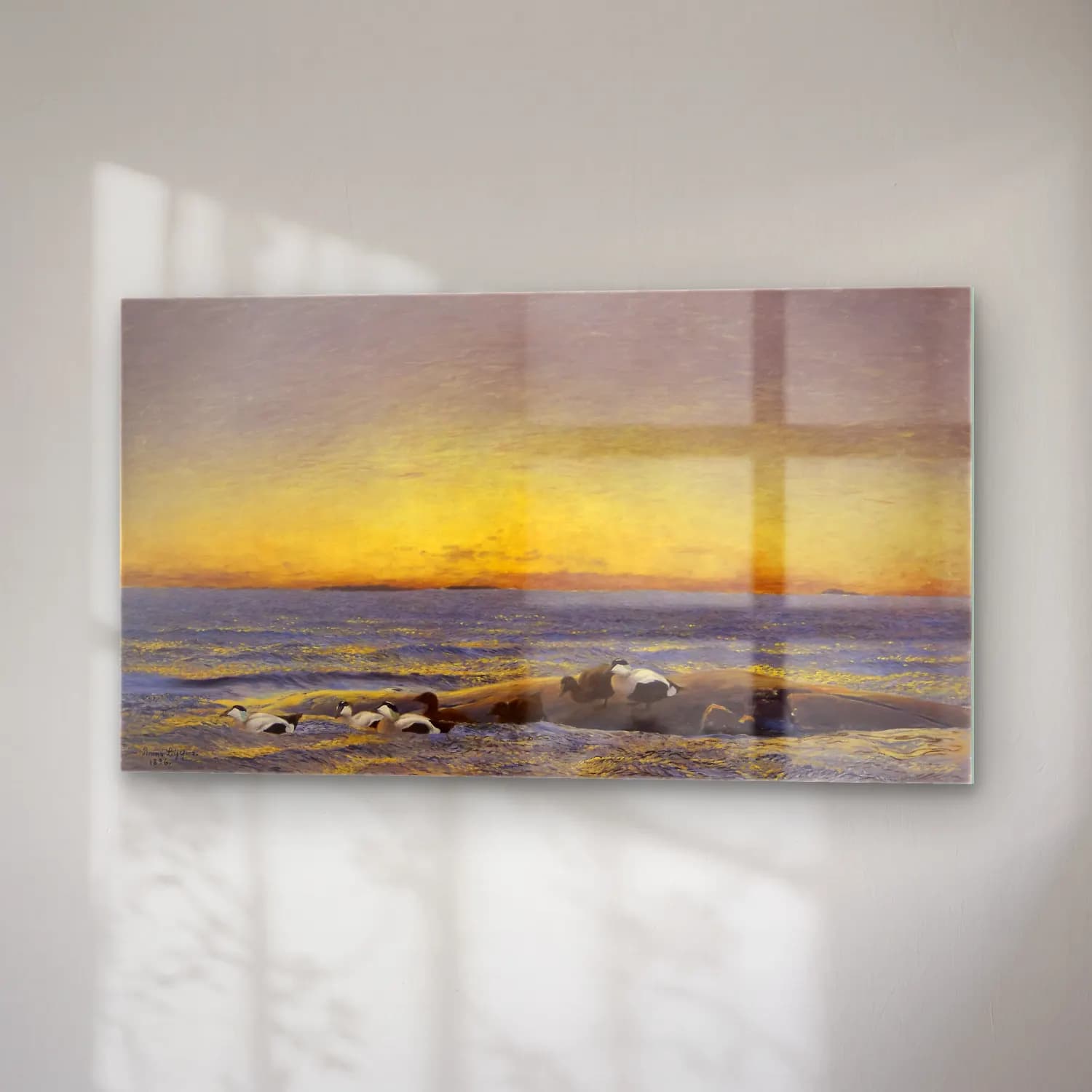Bruno Liljefors – Morning Mood by the Sea cam tablo — sağ açıdan görünüm