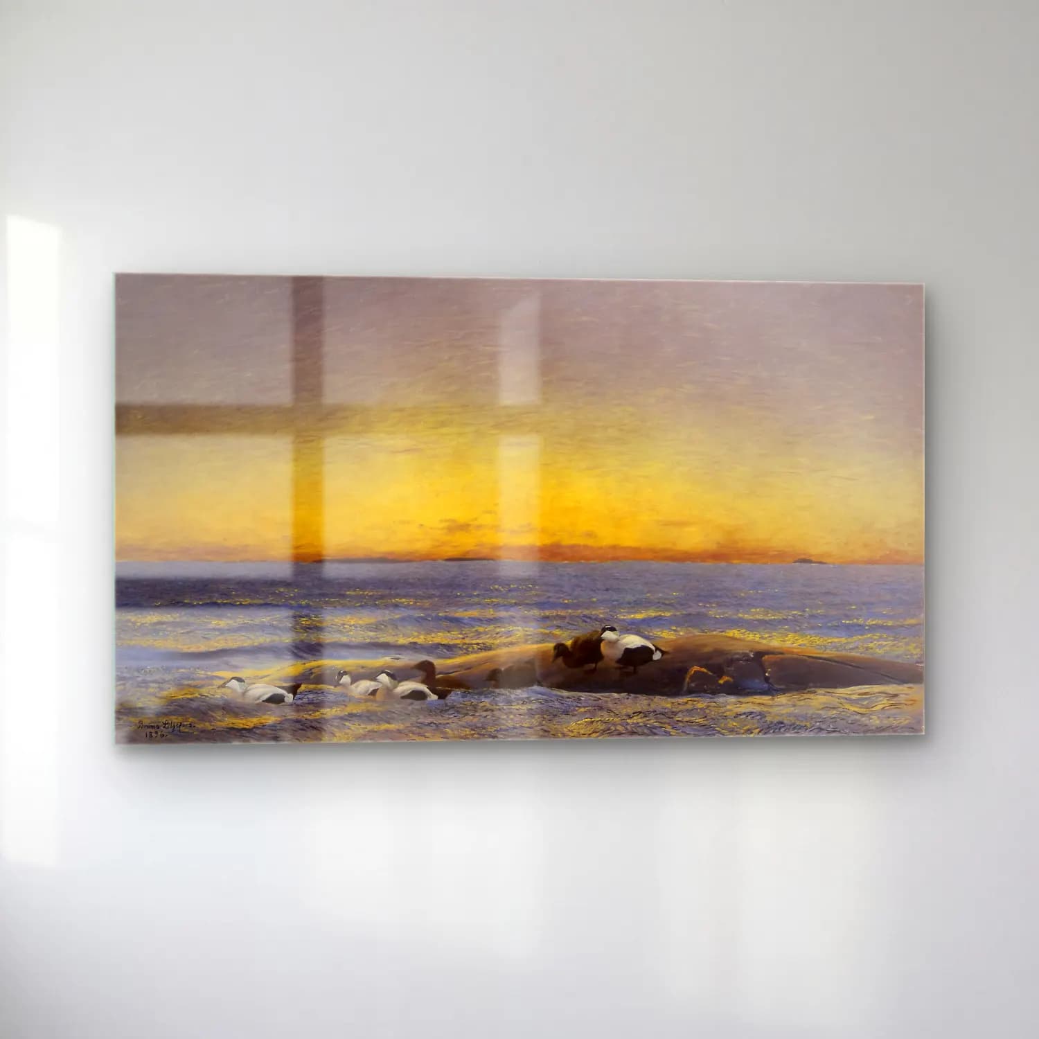 Bruno Liljefors – Morning Mood by the Sea cam tablo — sol açıdan görünüm