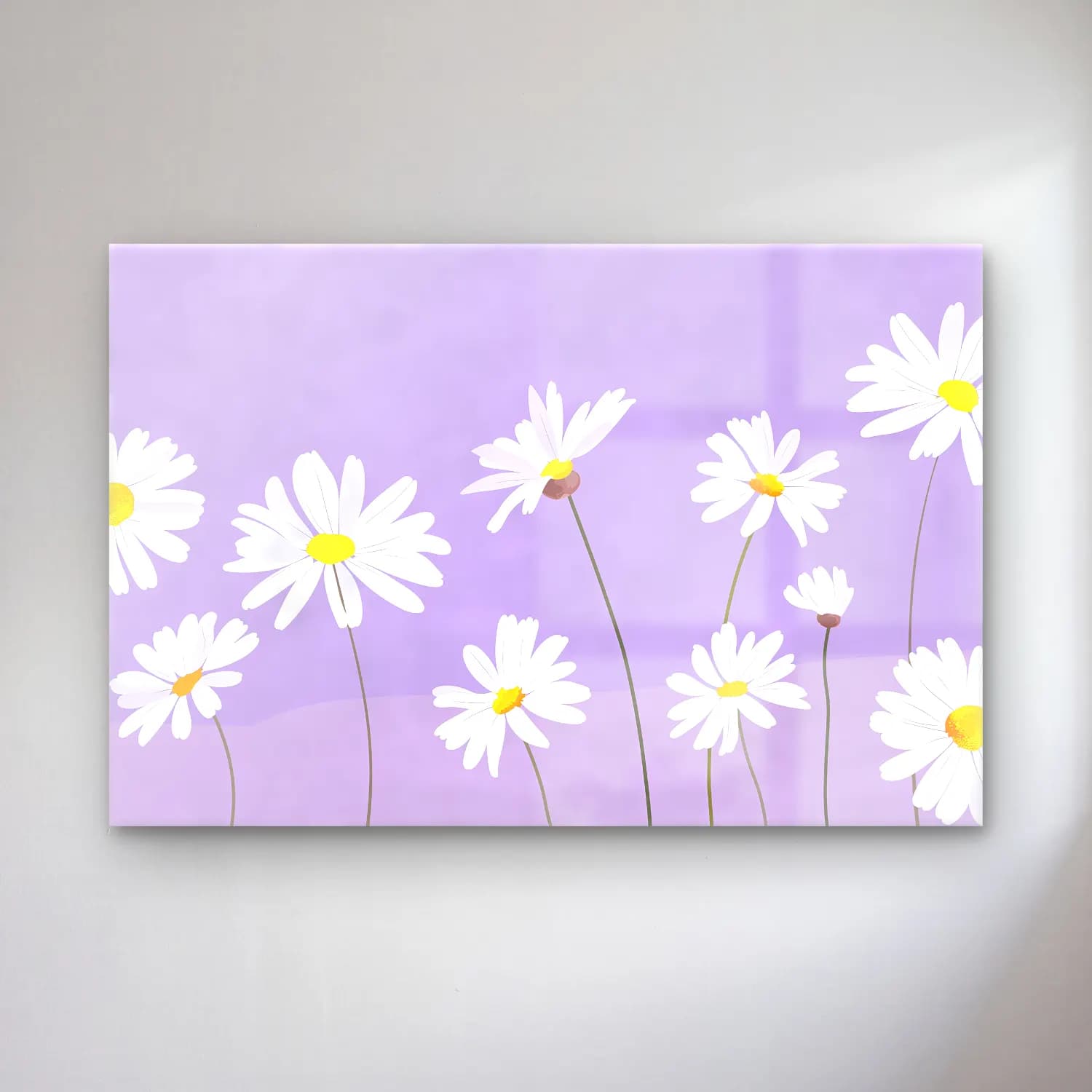 Pastel Papatyalar No. 12 cam tablo — Pastel Papatyalar No. 12 — pastel papatyalar