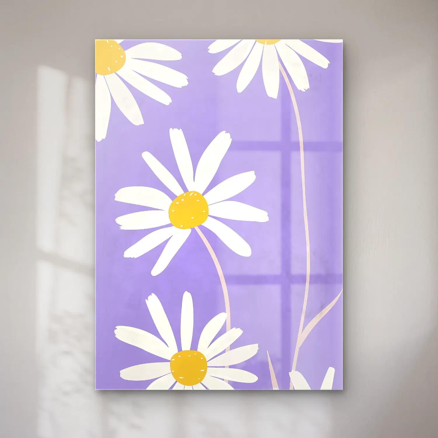 Pastel Papatyalar No. 13 cam tablo — Pastel Papatyalar No. 13 — pastel papatyalar