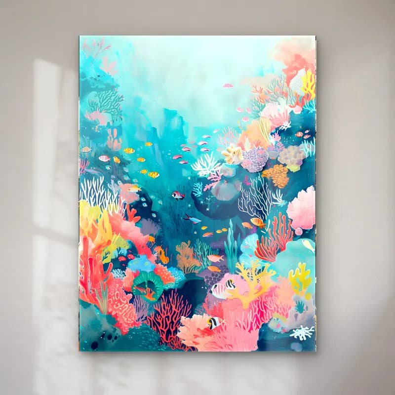 Pastel Balık No. 2 cam tablo — Pastel Balık No. 2 — pastel balık