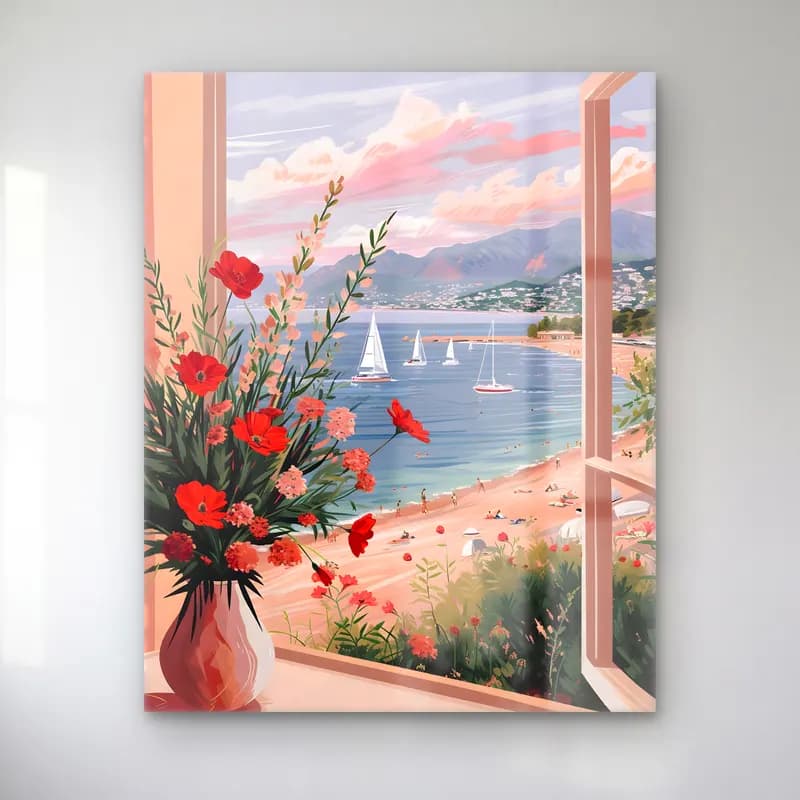Pastel Yelkenliler No. 2 cam tablo — Pastel Yelkenliler No. 2 — pastel yelkenliler