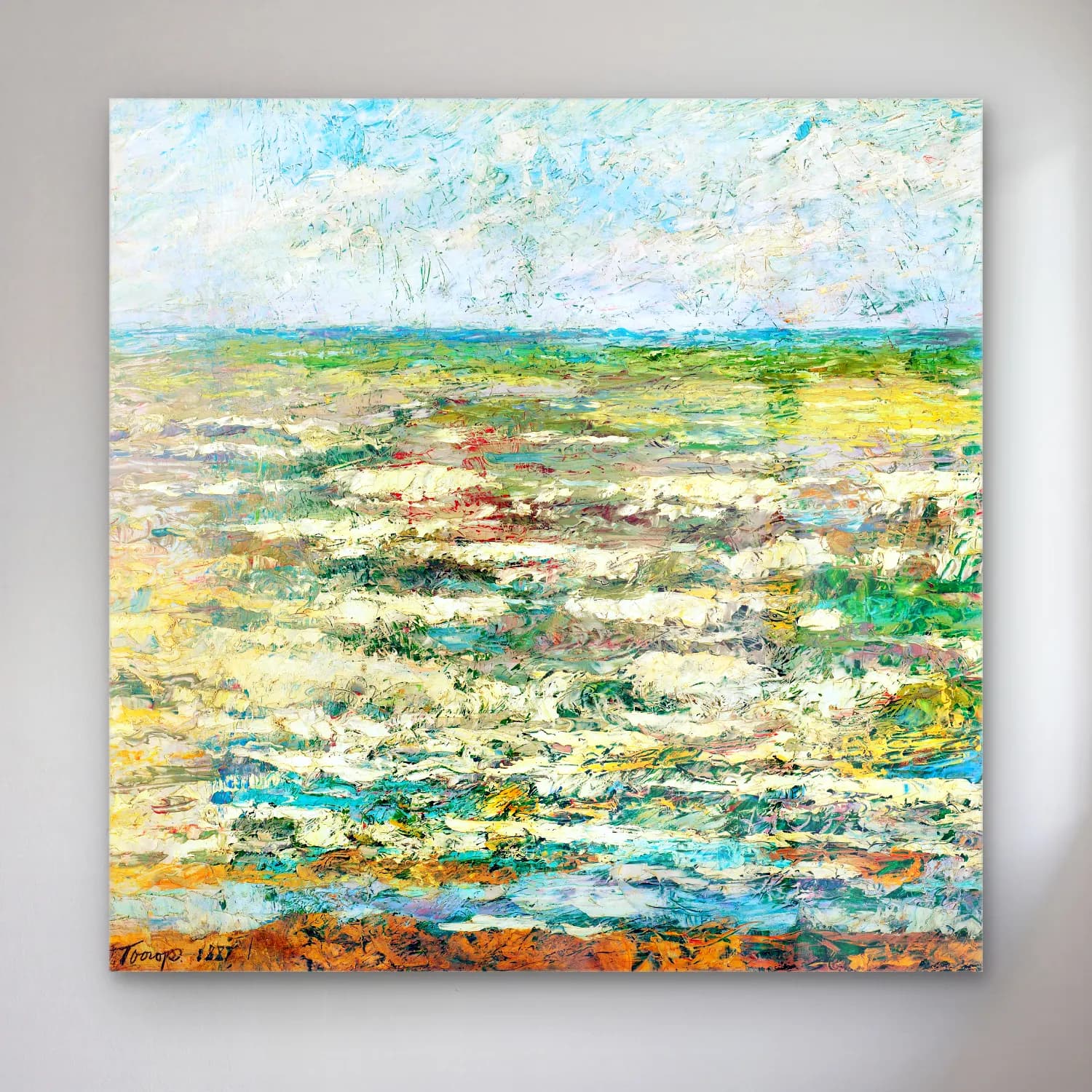 The Rijksmuseum – The Sea cam tablo — The Rijksmuseum – The Sea — empresyonist dalgalı sahil