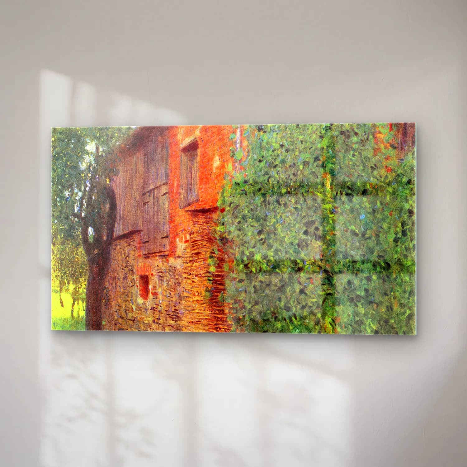 Gustav Klimt – Farmhouse in Chamber in Attersee cam tablo — sağ açıdan görünüm