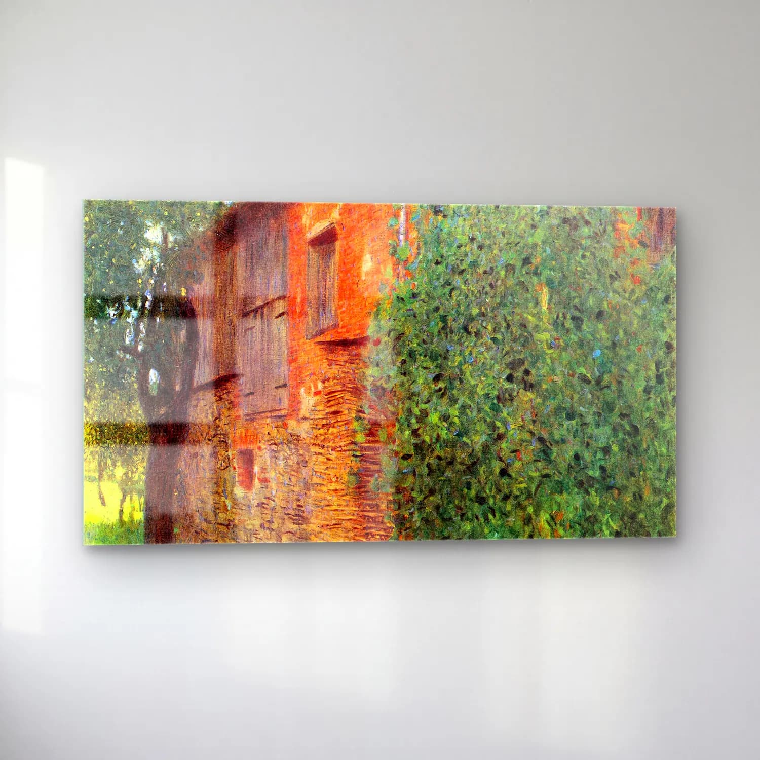 Gustav Klimt – Farmhouse in Chamber in Attersee cam tablo — sol açıdan görünüm